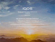 Tablet Screenshot of iqos.com